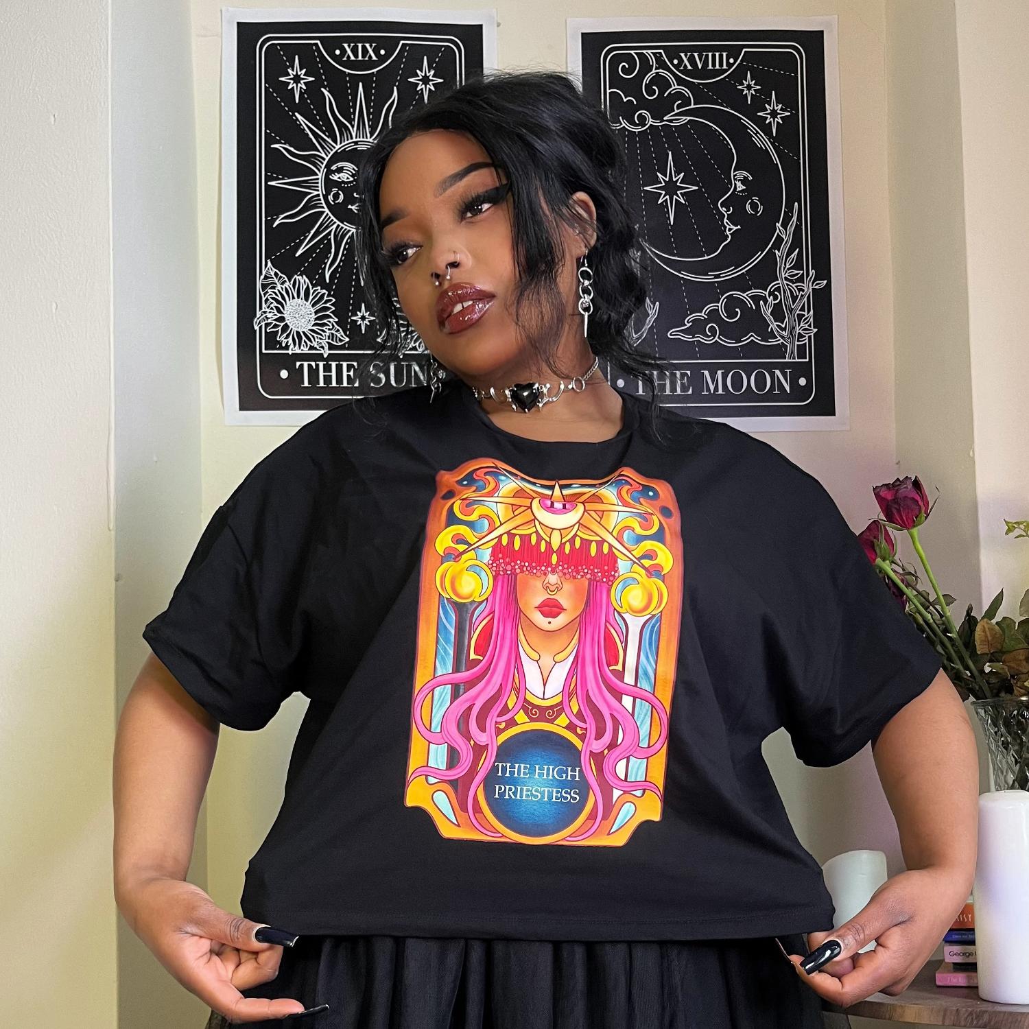 Major Arcana Boxy Tee - II The High Priestess