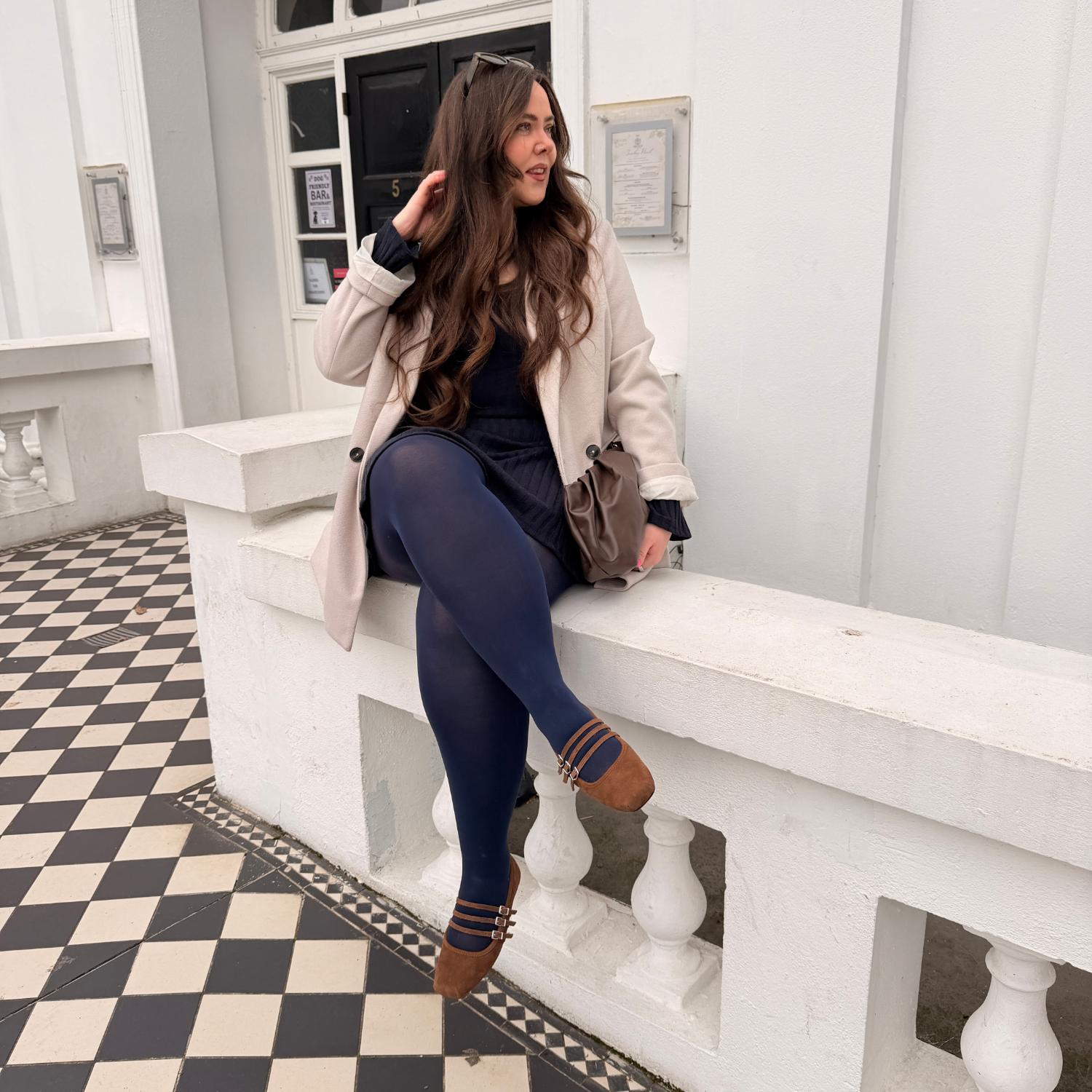 Stay Cool 80 Denier Tights - Navy