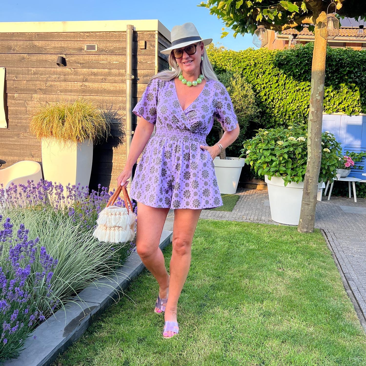 Fato de banho Broderie Anglaise - Cassis de Violet