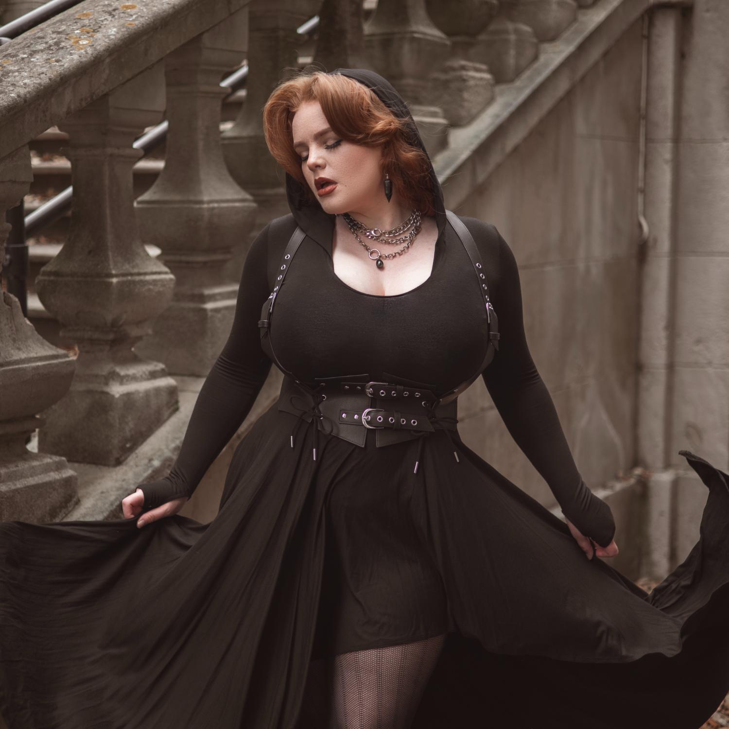 Lace Underbust Harness - Black