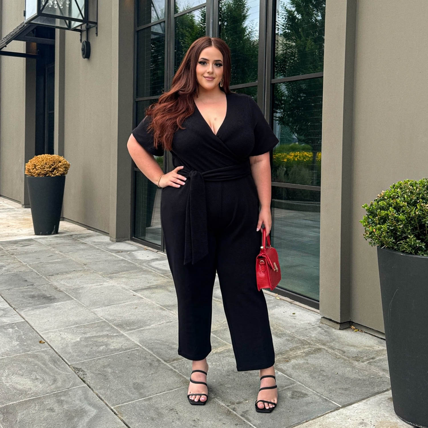 Ottoman Wrap Jumpsuit