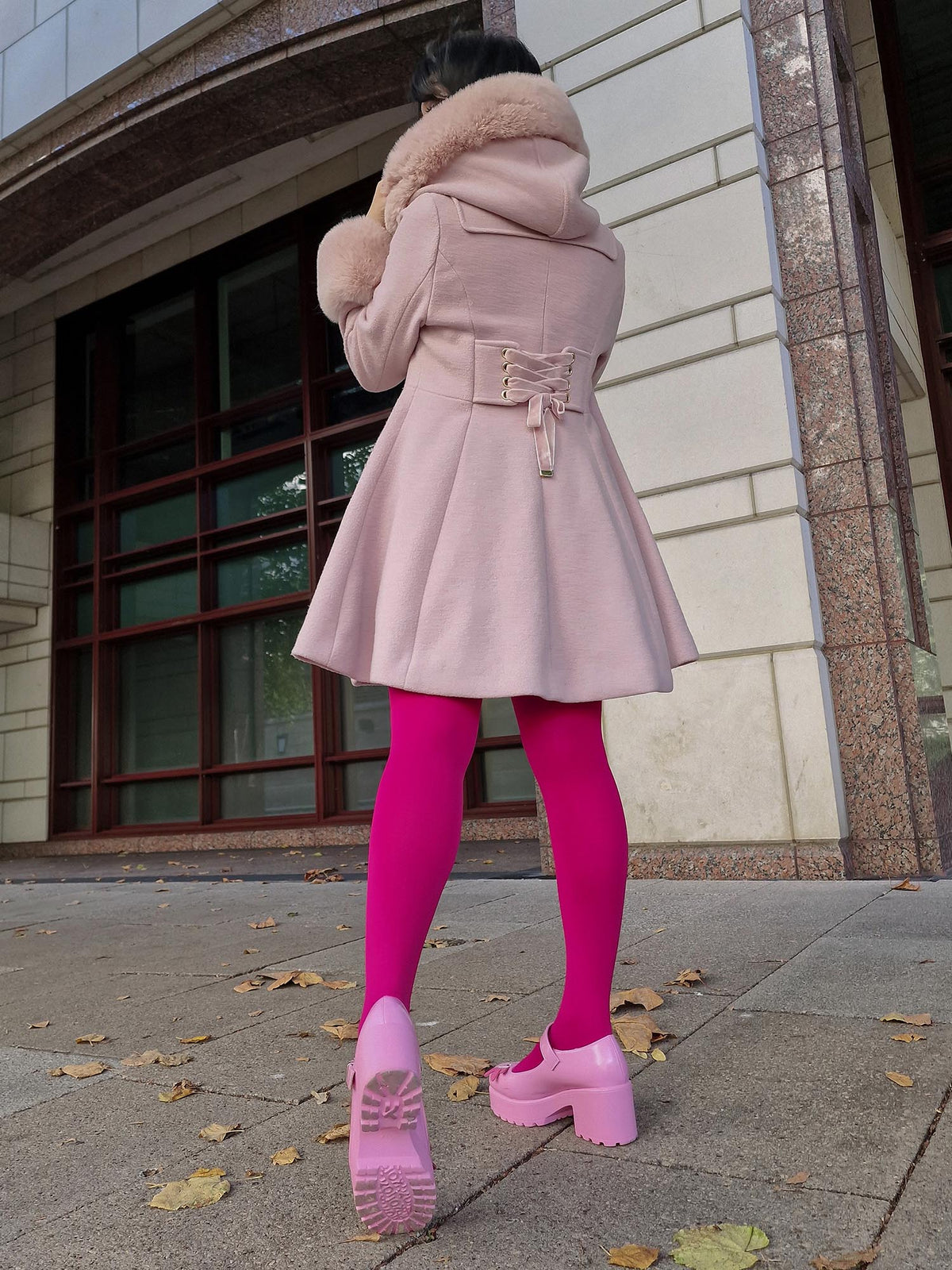 120 Denier Super-Opaque Tights - Raspberry Pie
