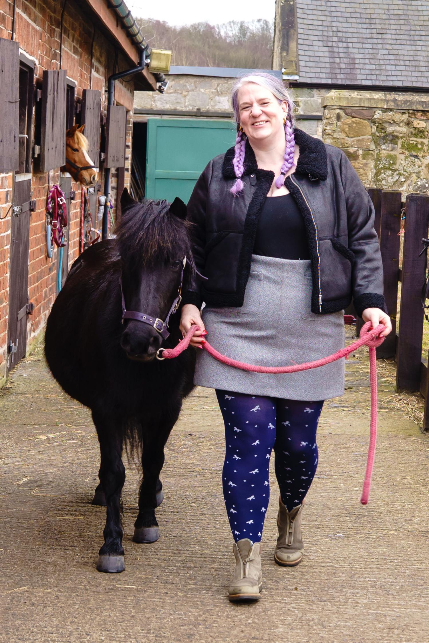 80 Denier Opaque Tights - Dinky Horses