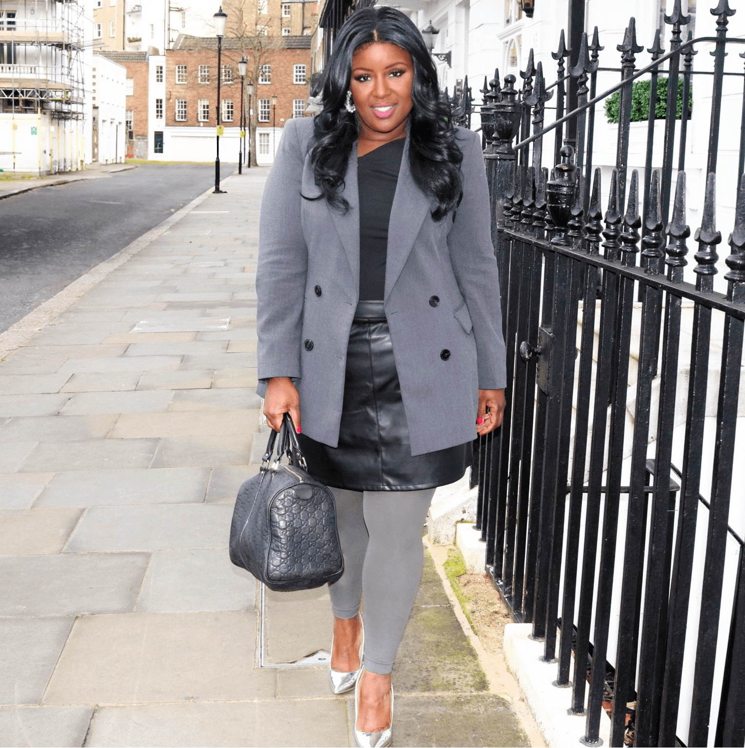 Grey sales footless tights