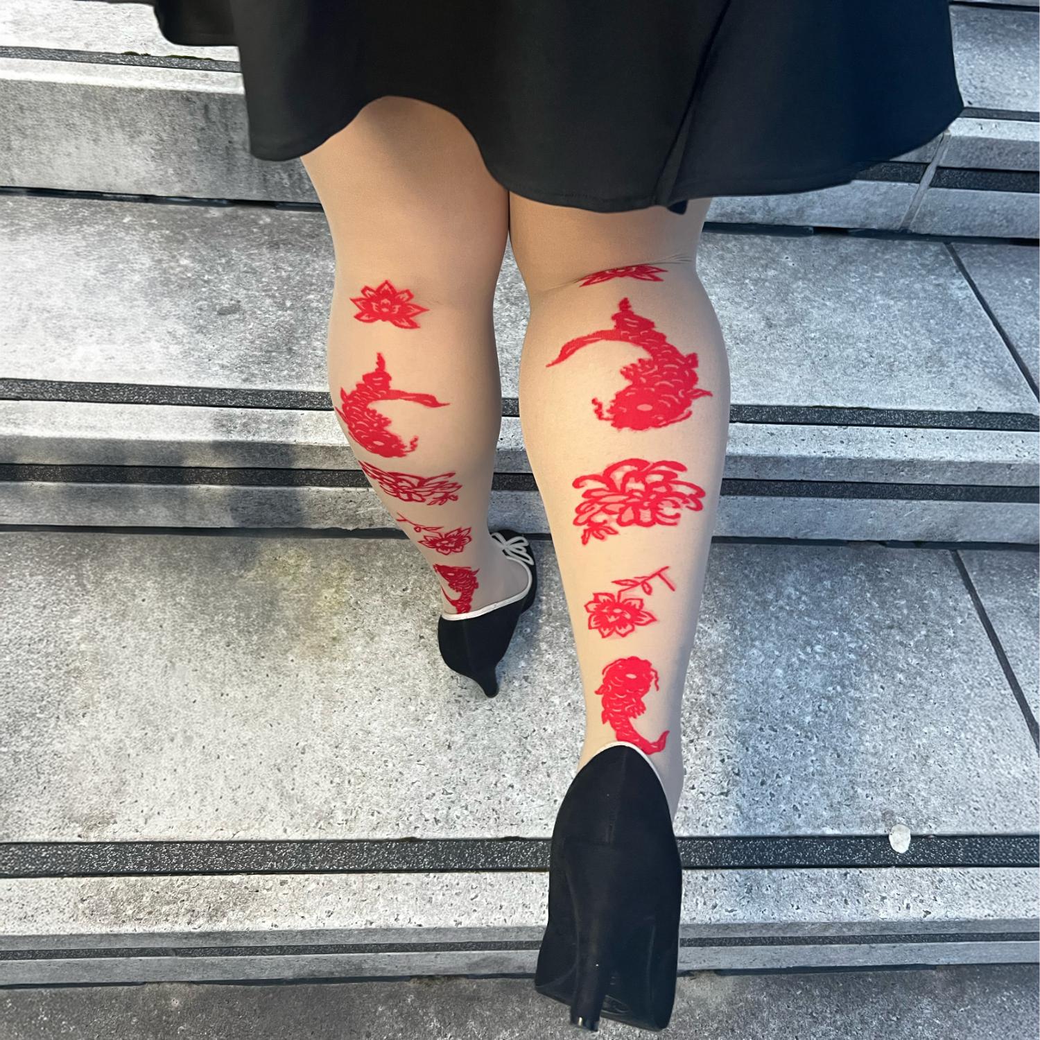 Paper Cut Tights - Builders Tea