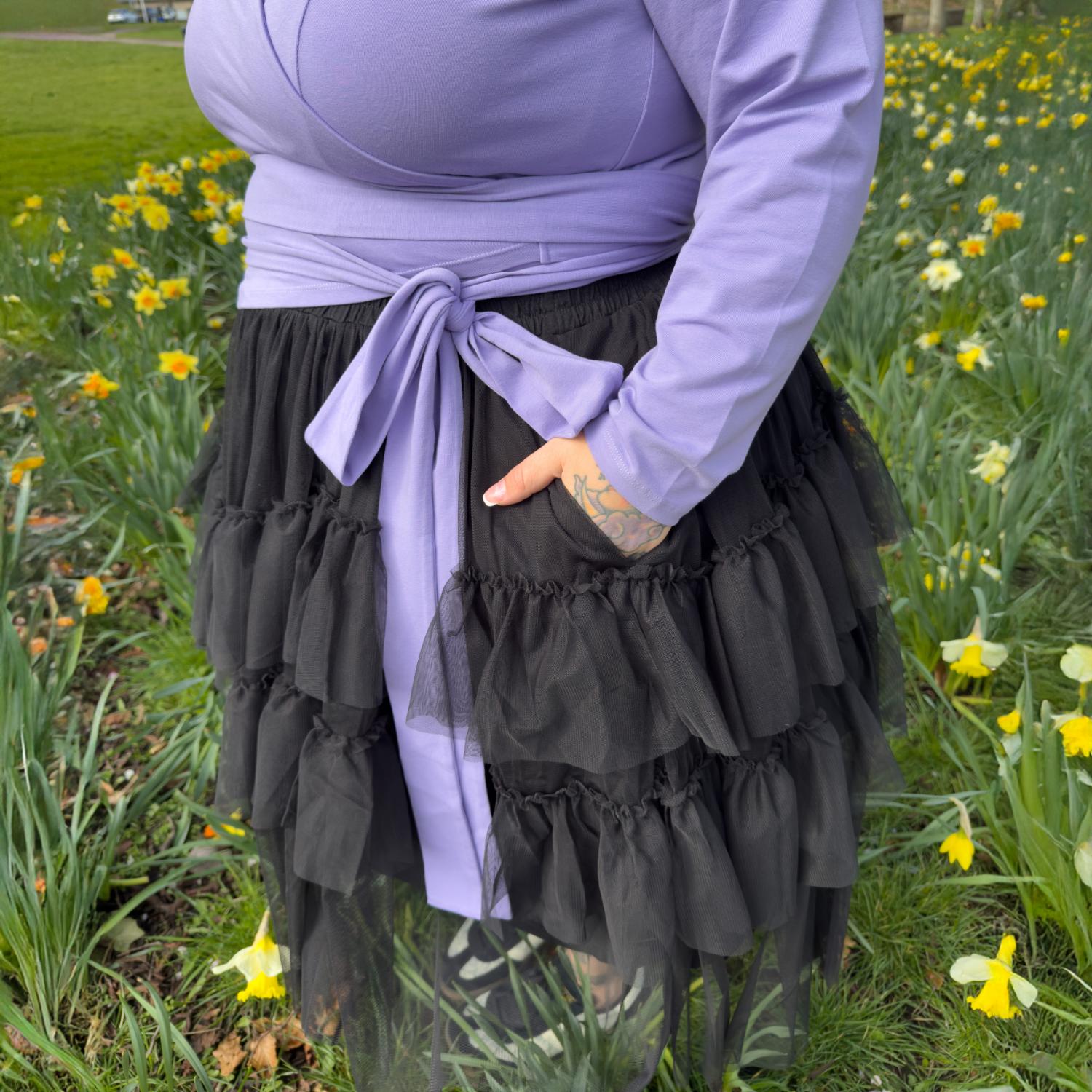 Jupe en maille - Noire