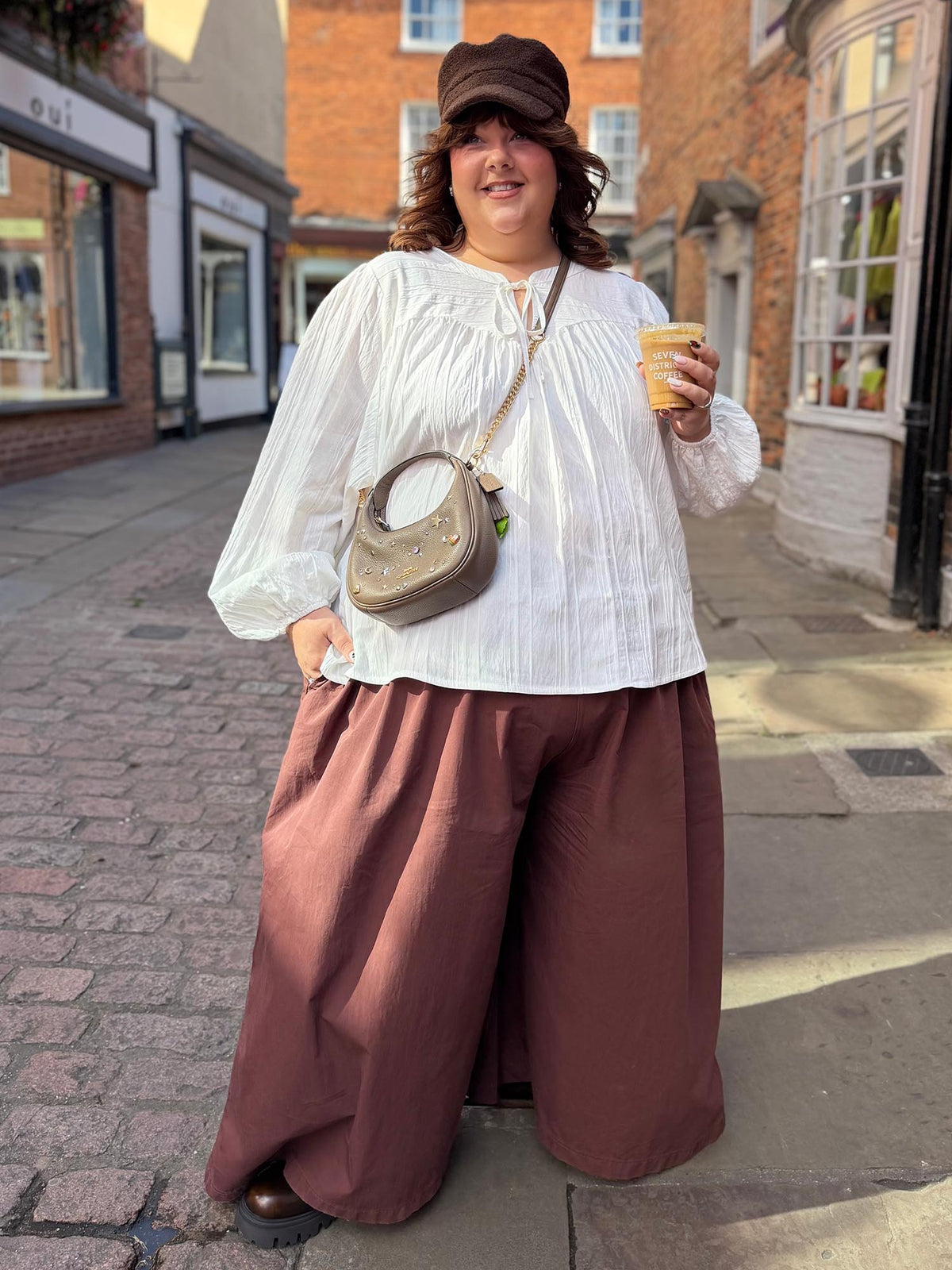 Iona Textured Woven Blouse - Cream