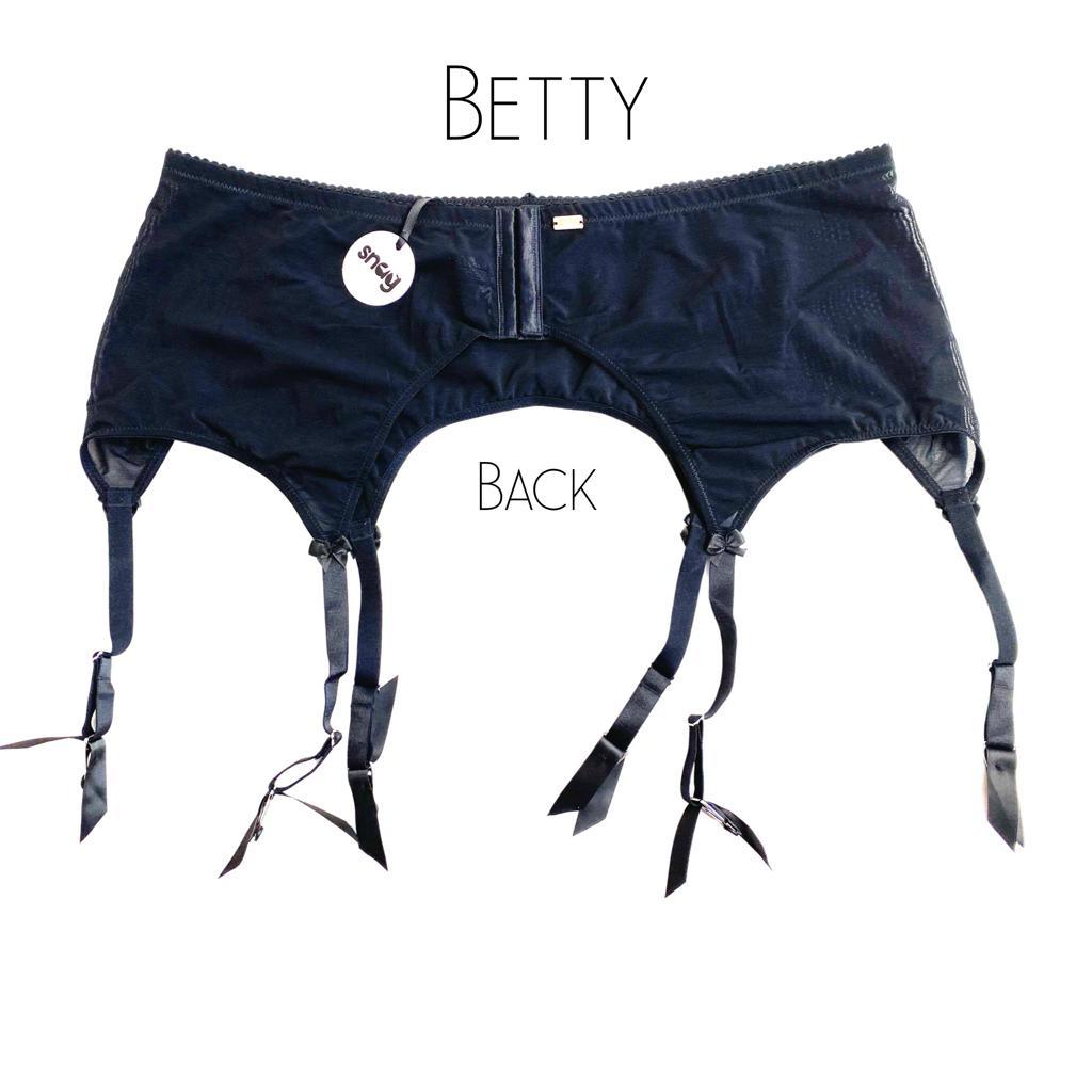 Black Suspender Belt - Betty