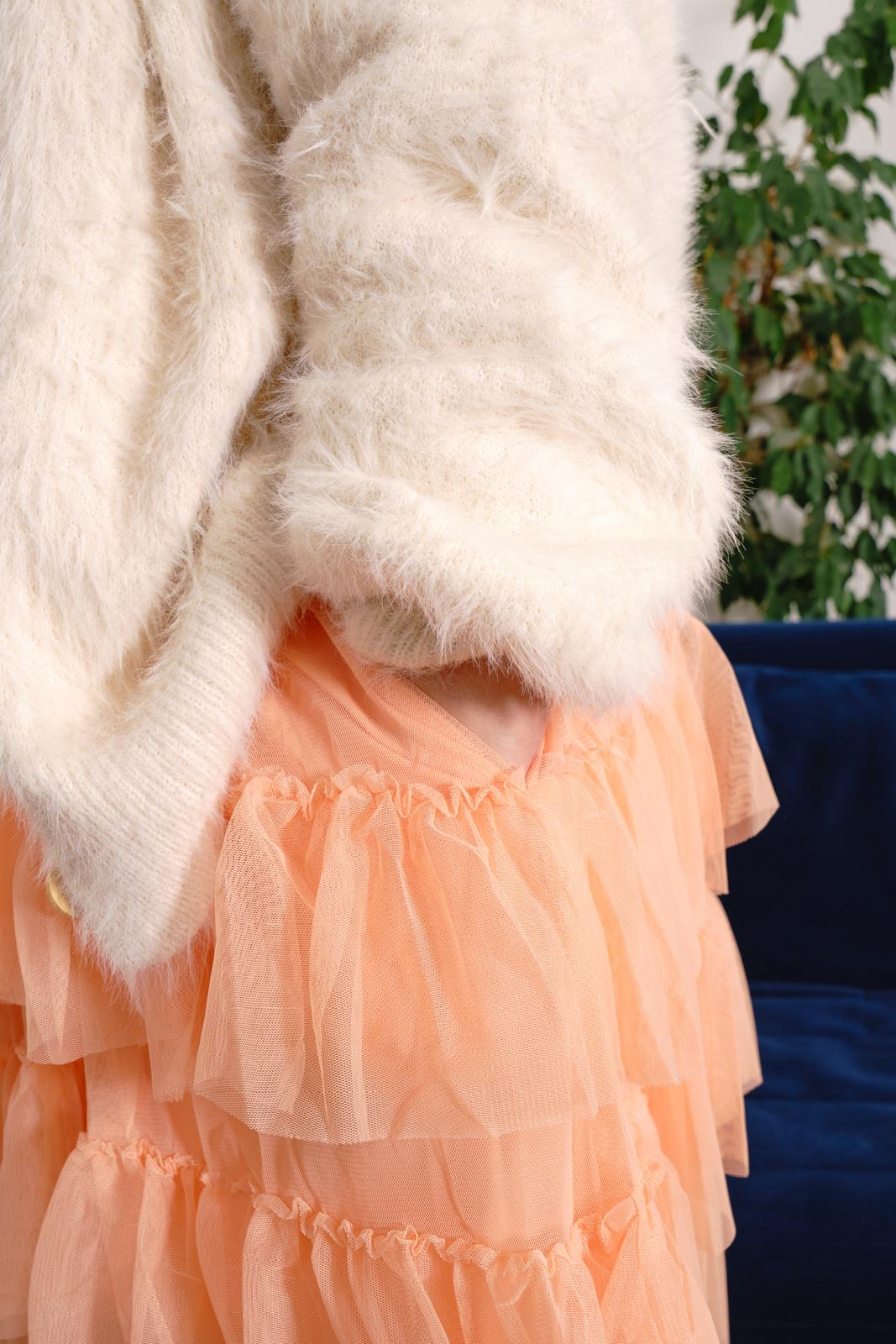 Mesh Skirt - Peach Mousse