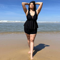 Top tankini Beam Me Up - Nero - Snag