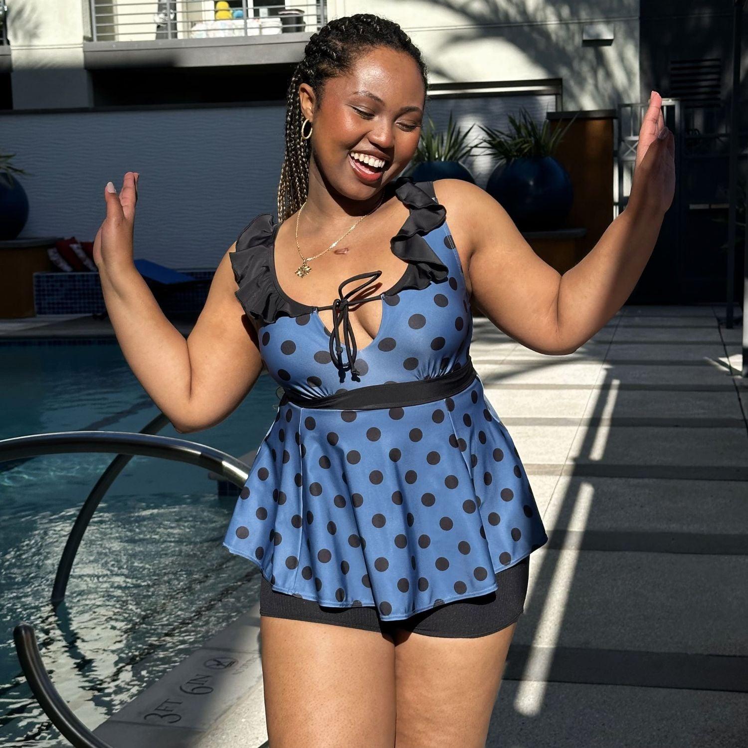 Top de tankini Beam Me Up - Bolinhas - Snag