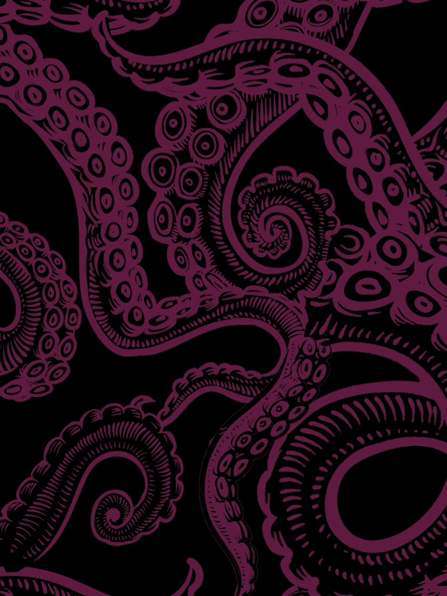 Organic Cotton Wrap Top - Kraken's Embrace