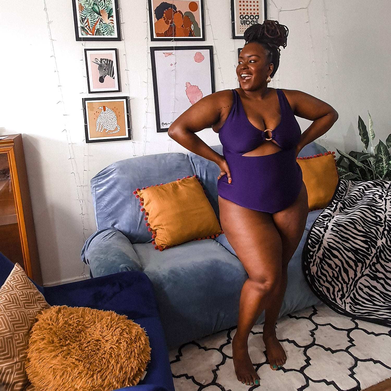 Swimsuit - Wax on, Wax off - Purple - Snag