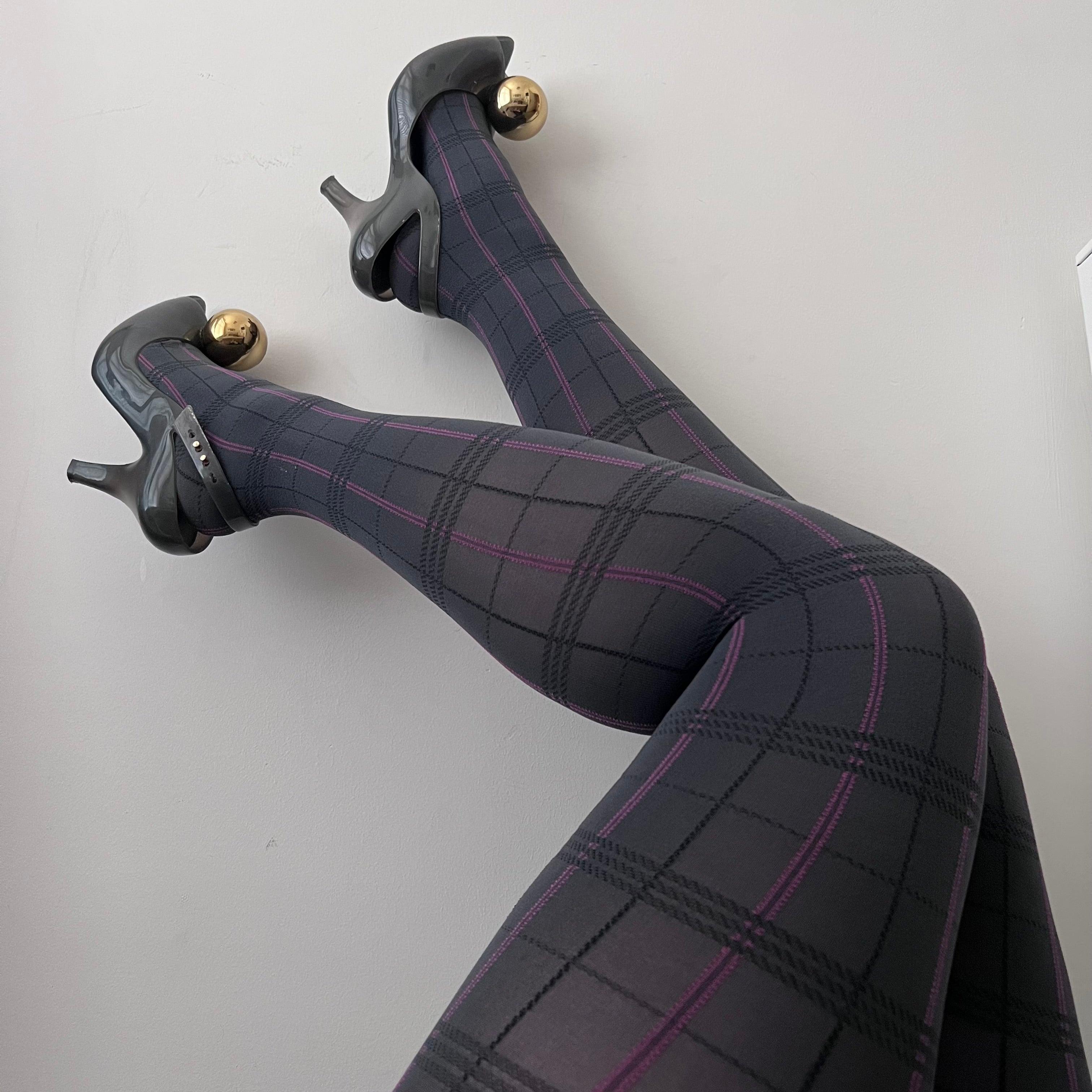 80 Denier Plaid Tights Neeps Snag Snag EU