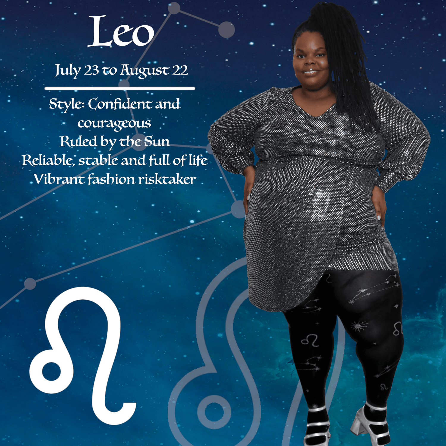 80 Denier Leo Zodiac Tights Snag Snag EU