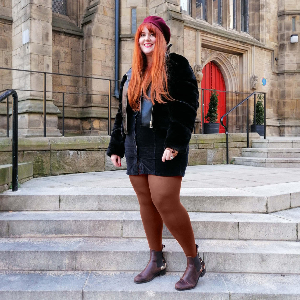 LE Tights - 120 Denier Tights - Root Beer