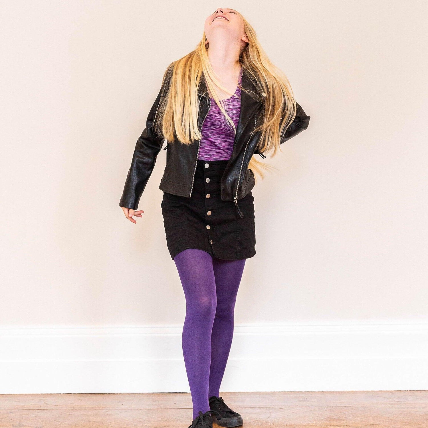 Tween Tights - Suffragette Purple