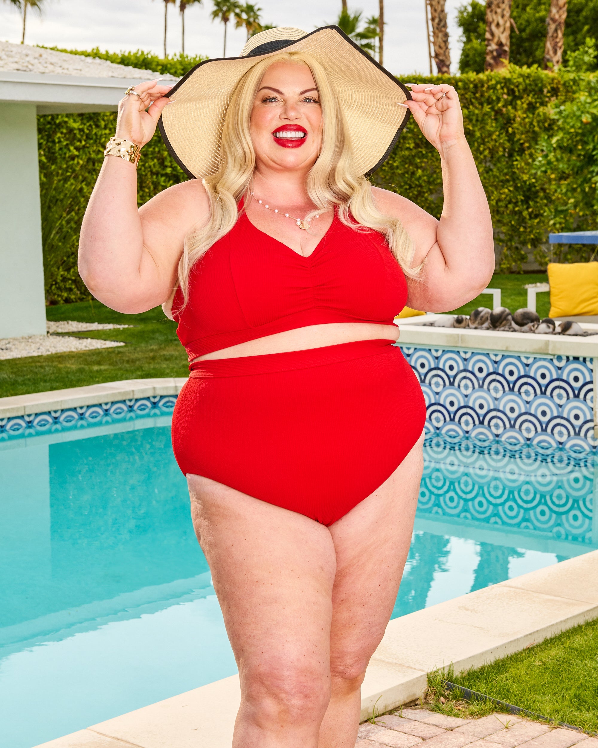 Tidelands Bikini Top - Red - A/B (32-34), image size:2000x2500