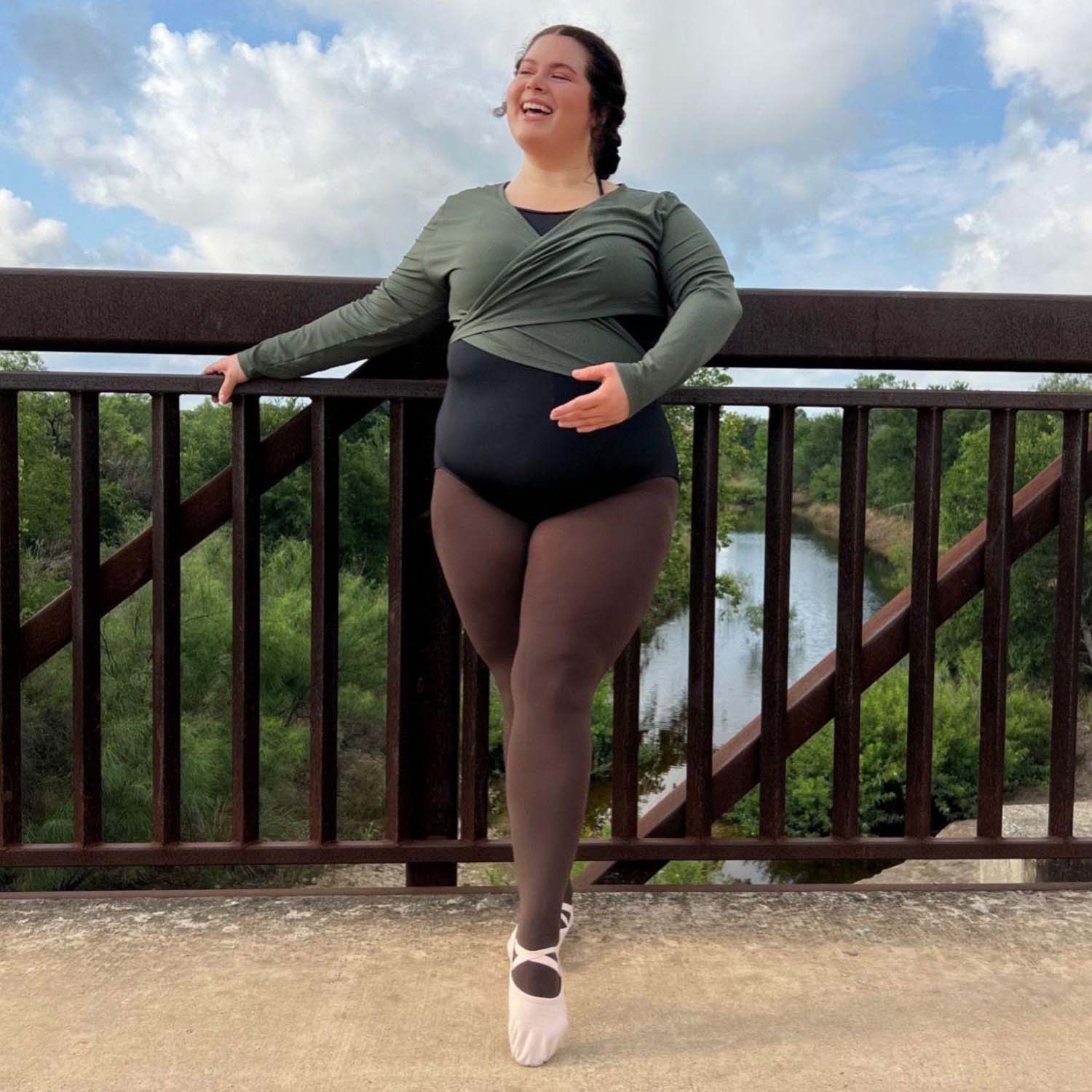 Konvertible dansetights - varm chokolade