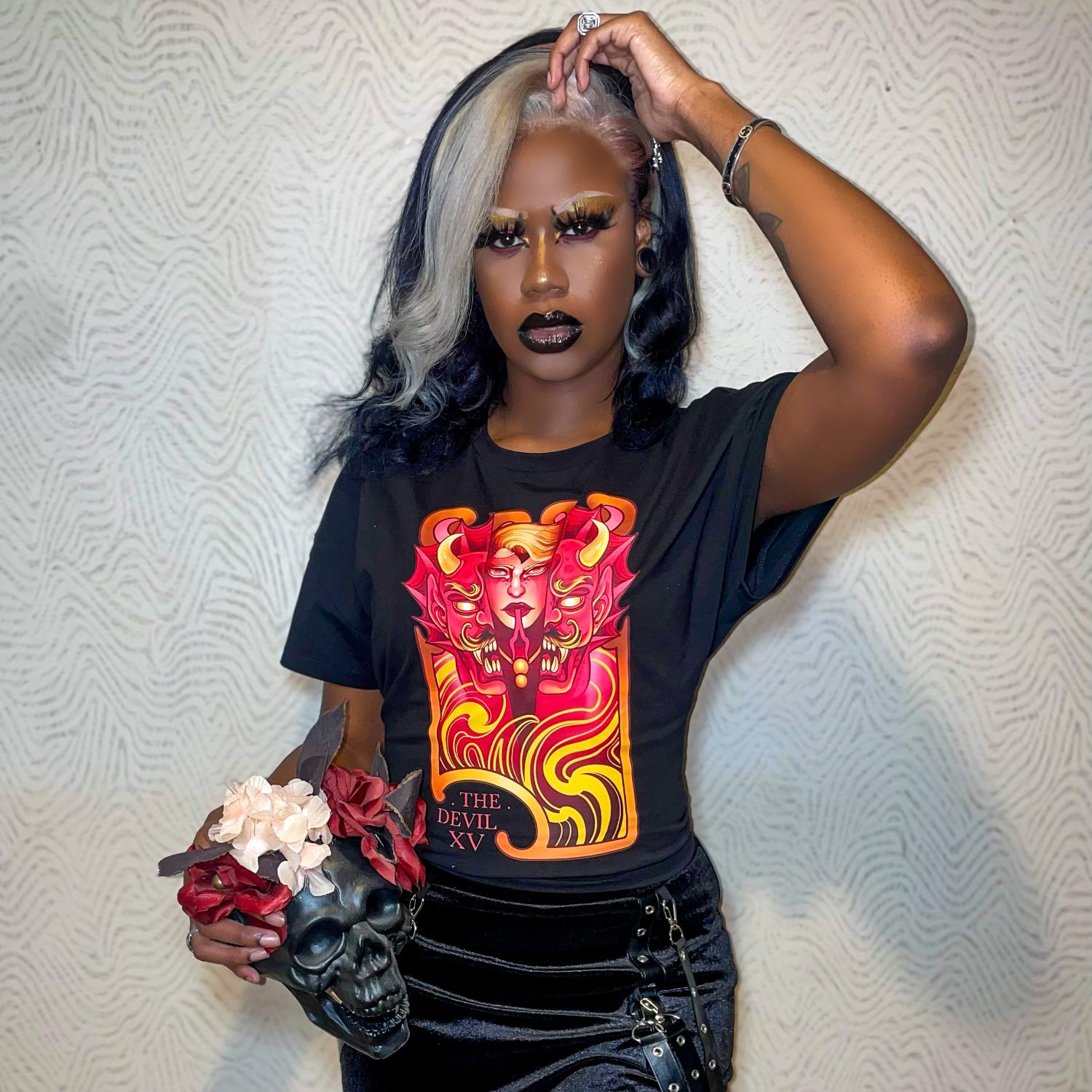 Major Arcana Boxy Tee - XV Djævelen