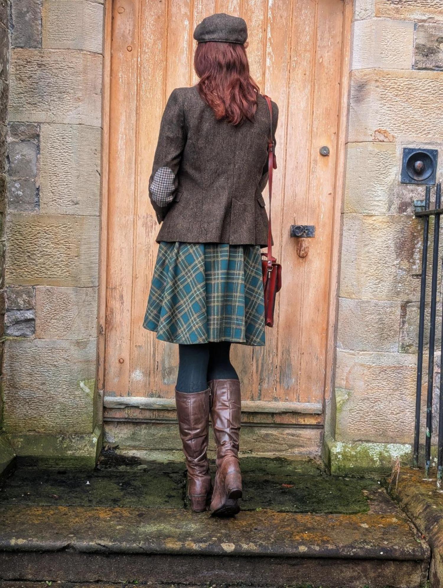 Plaid Flare Skirt - Glenfern