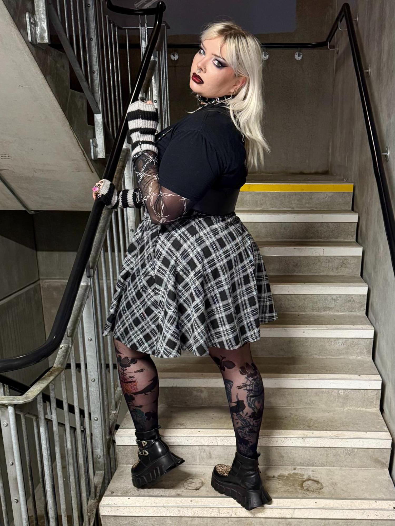 Plaid Flare Skirt - Cairn