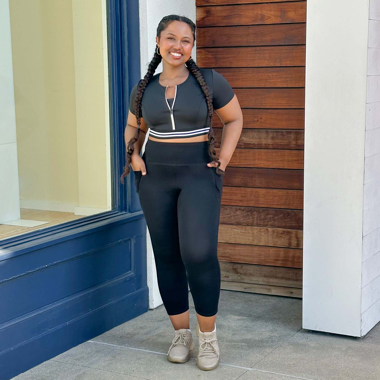 Korte Squat Proof Leggings (V2) - pakke med 2 par