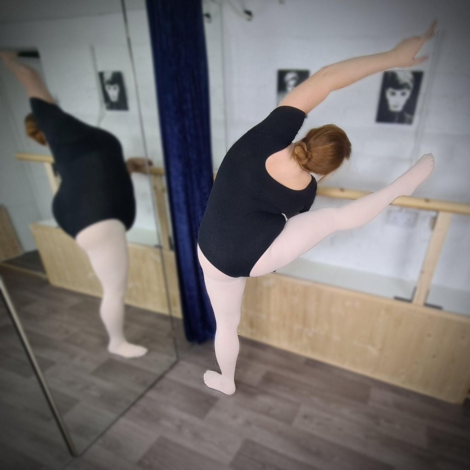 Konvertible dansetights - pink