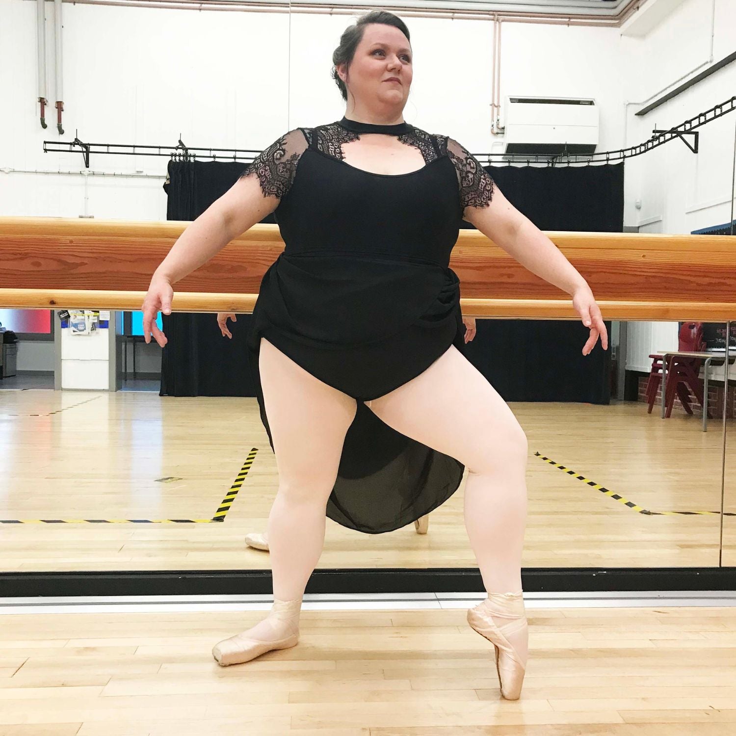 Konvertible dansetights - pink