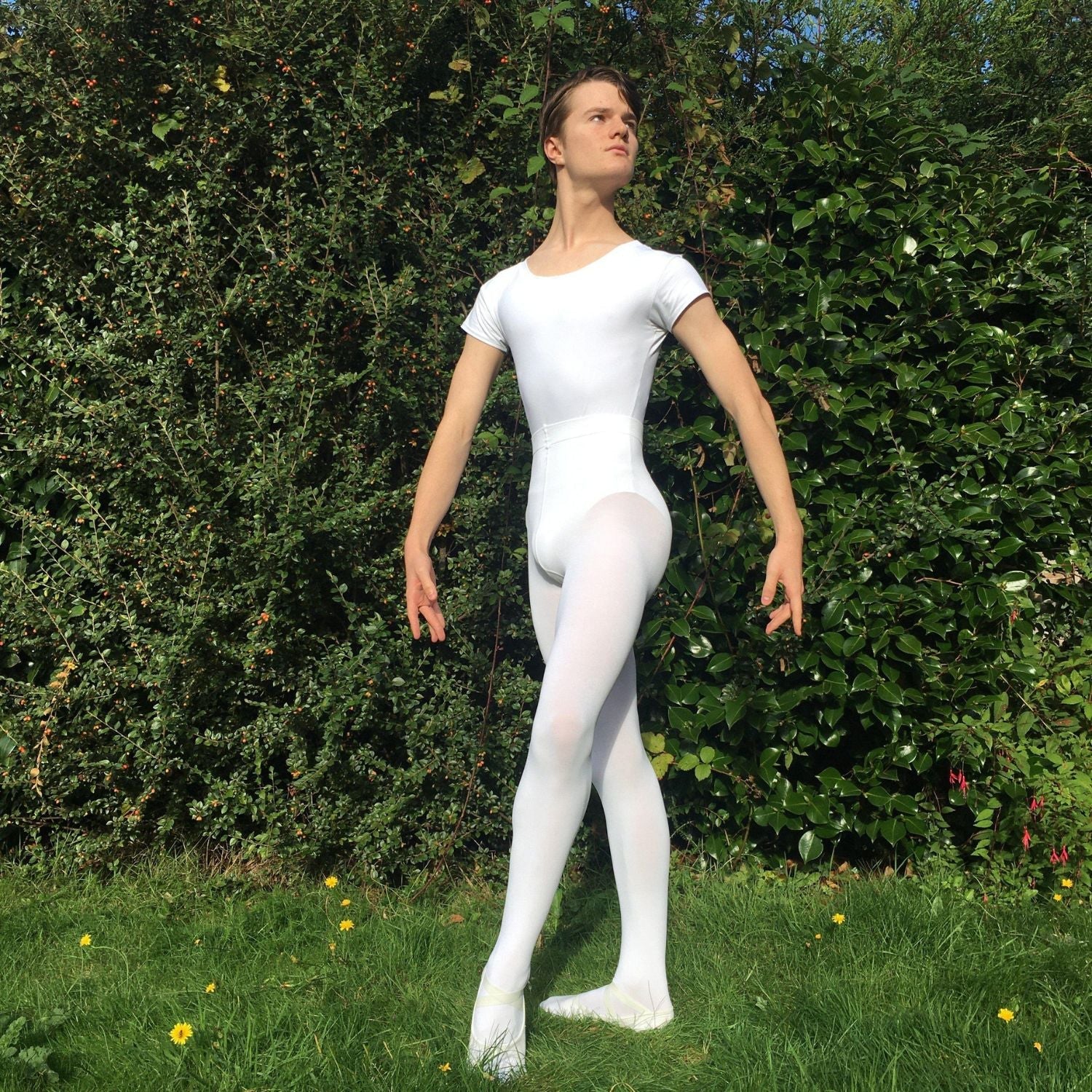 Konvertible dansetights - hvid