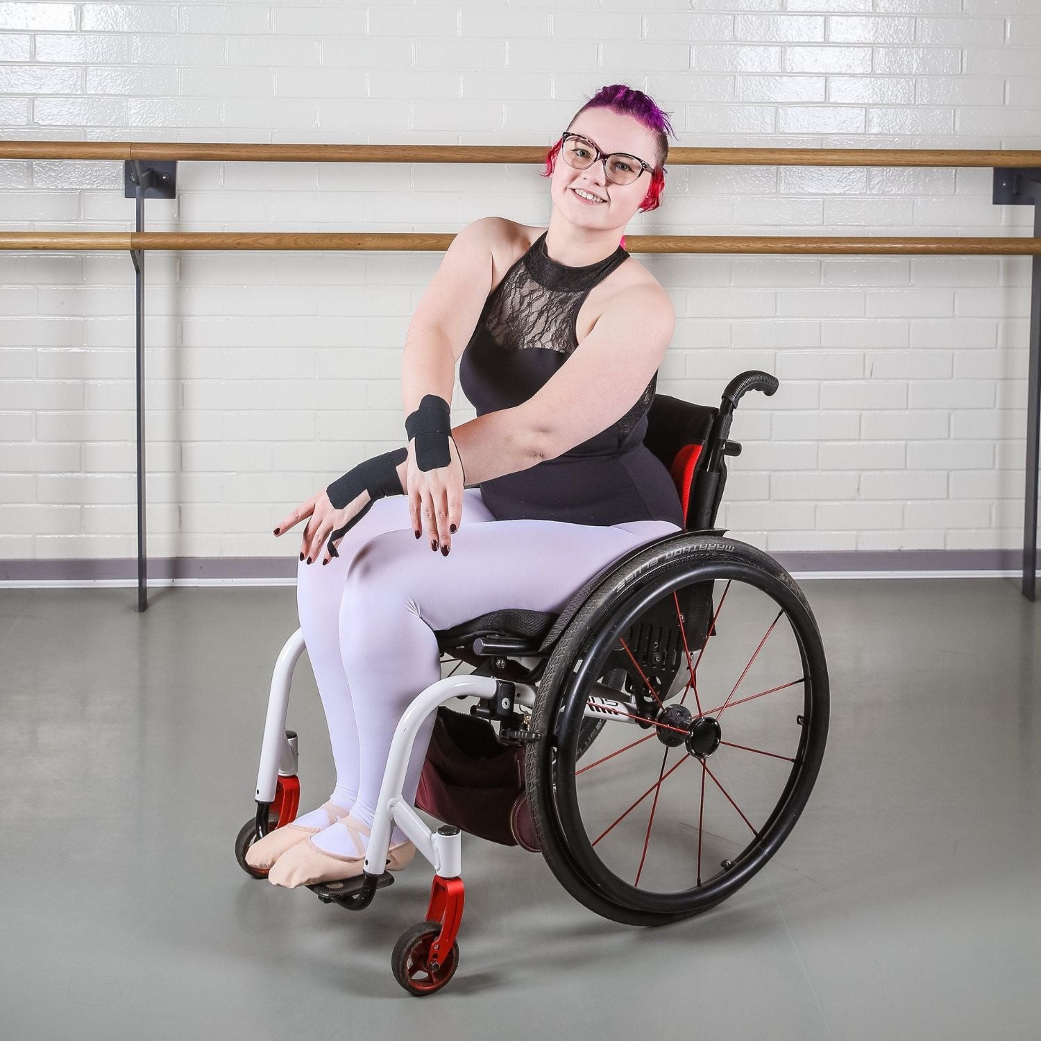 Konvertible dansetights - hvid