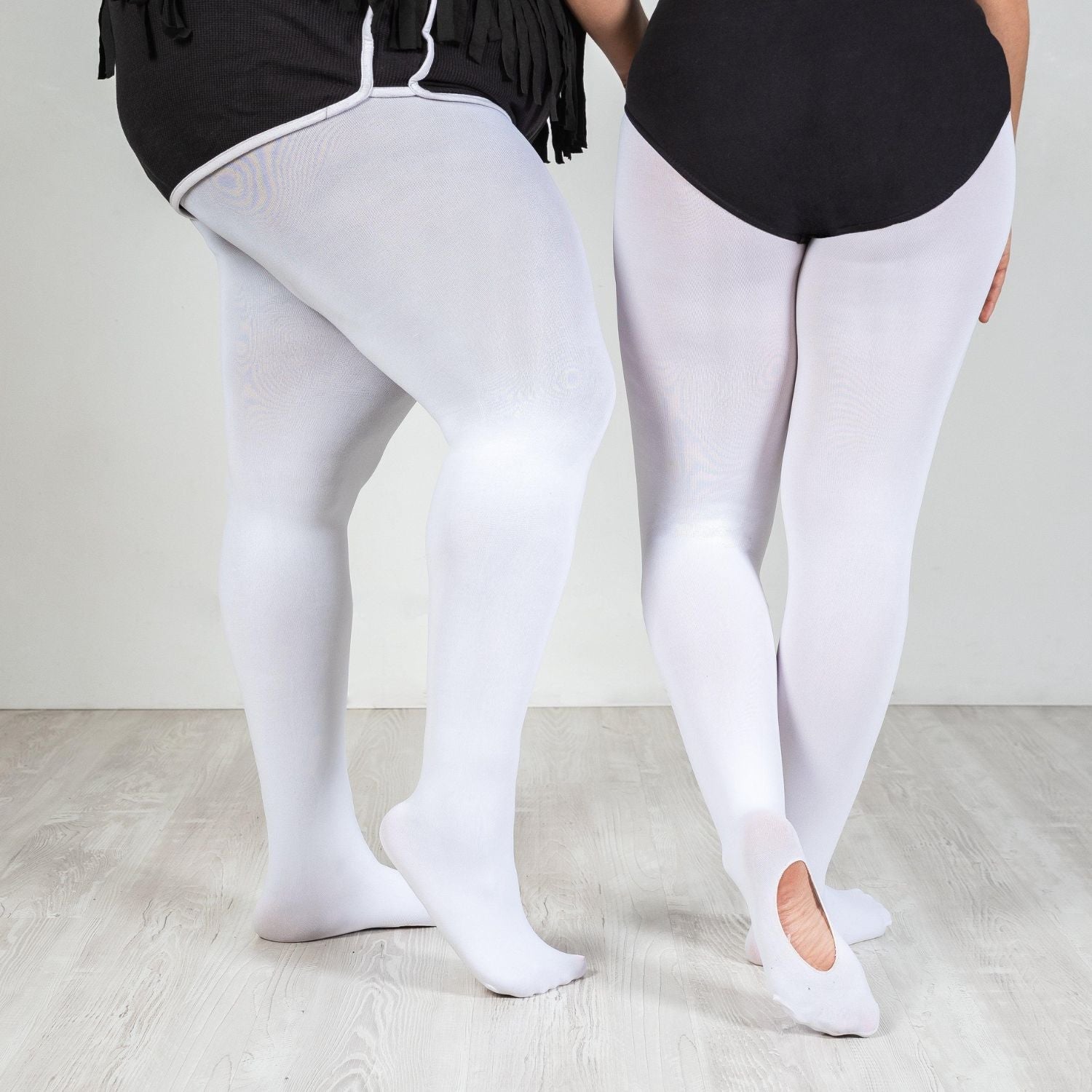 Konvertible dansetights - hvid