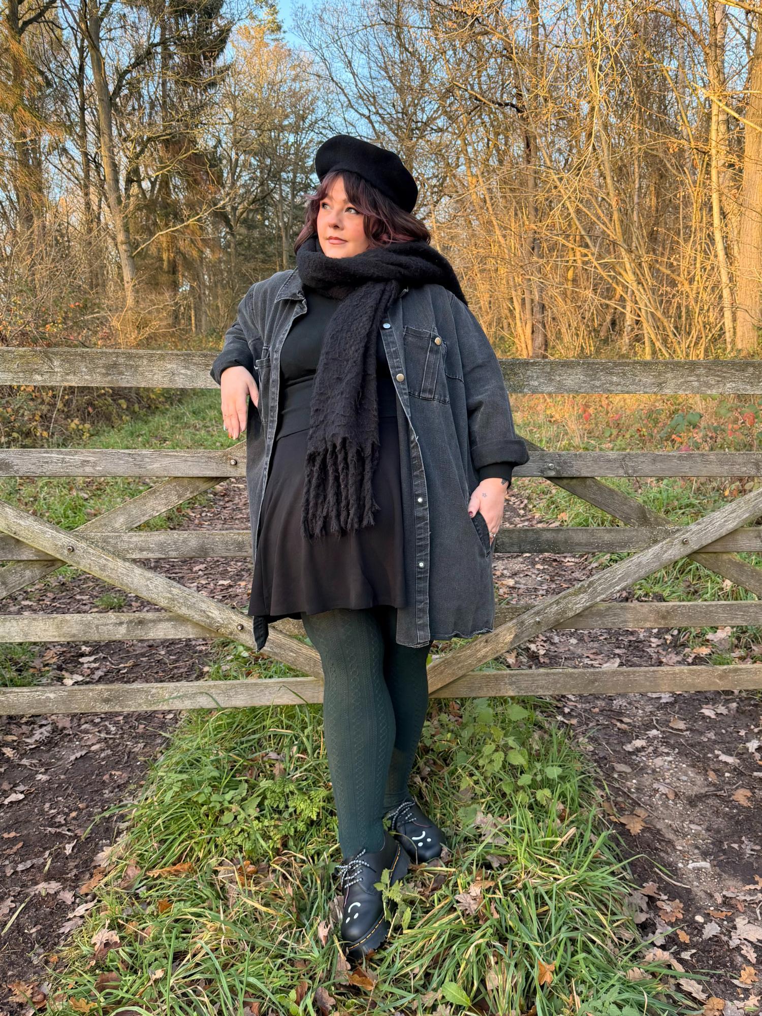 Mini-Flare nederdel - Sort (V2)