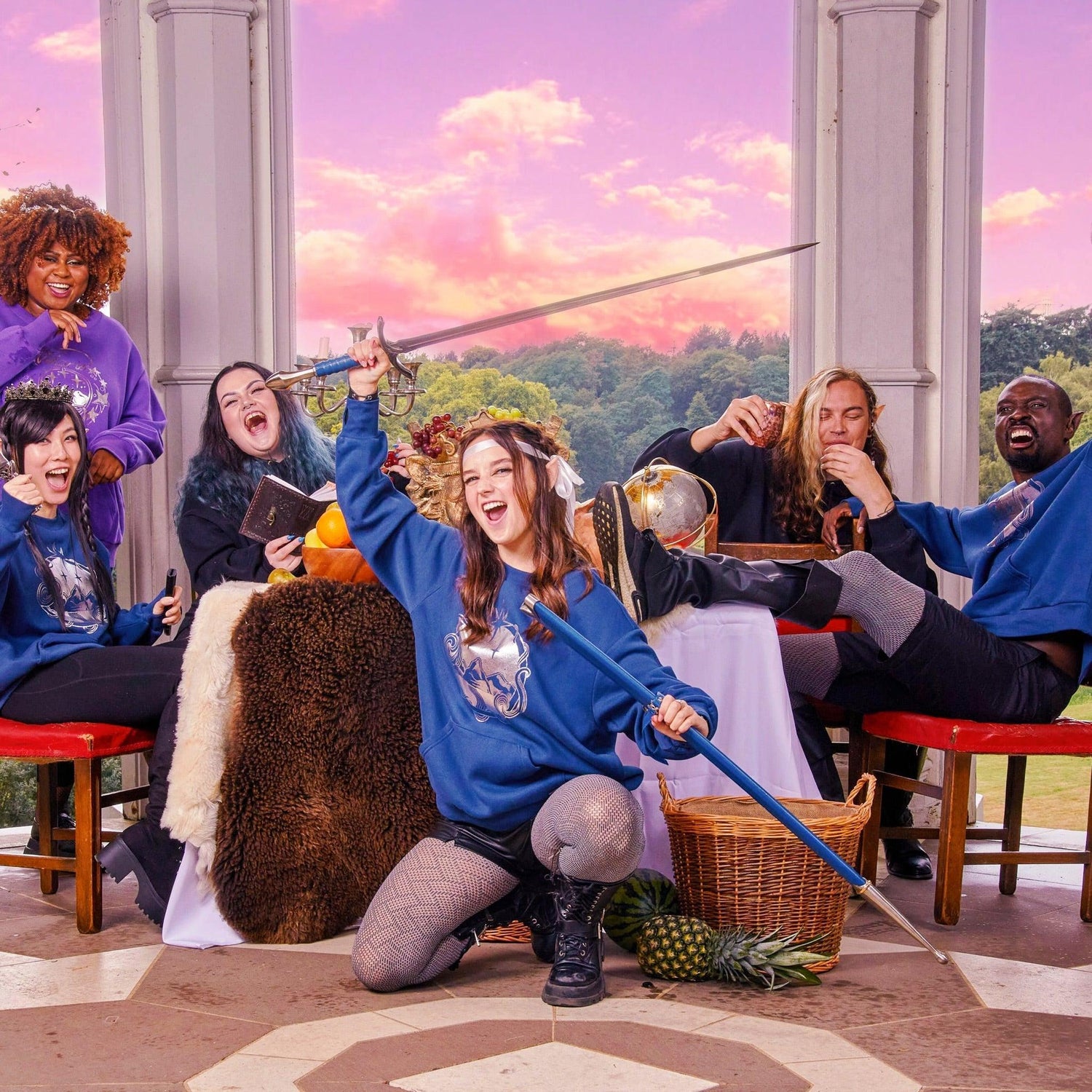 ACOTAR-sweatshirt i økologisk bomuld - Night Court