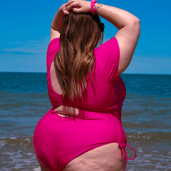 Badedragt - Vis mig pengene - Hot Pink - Snag