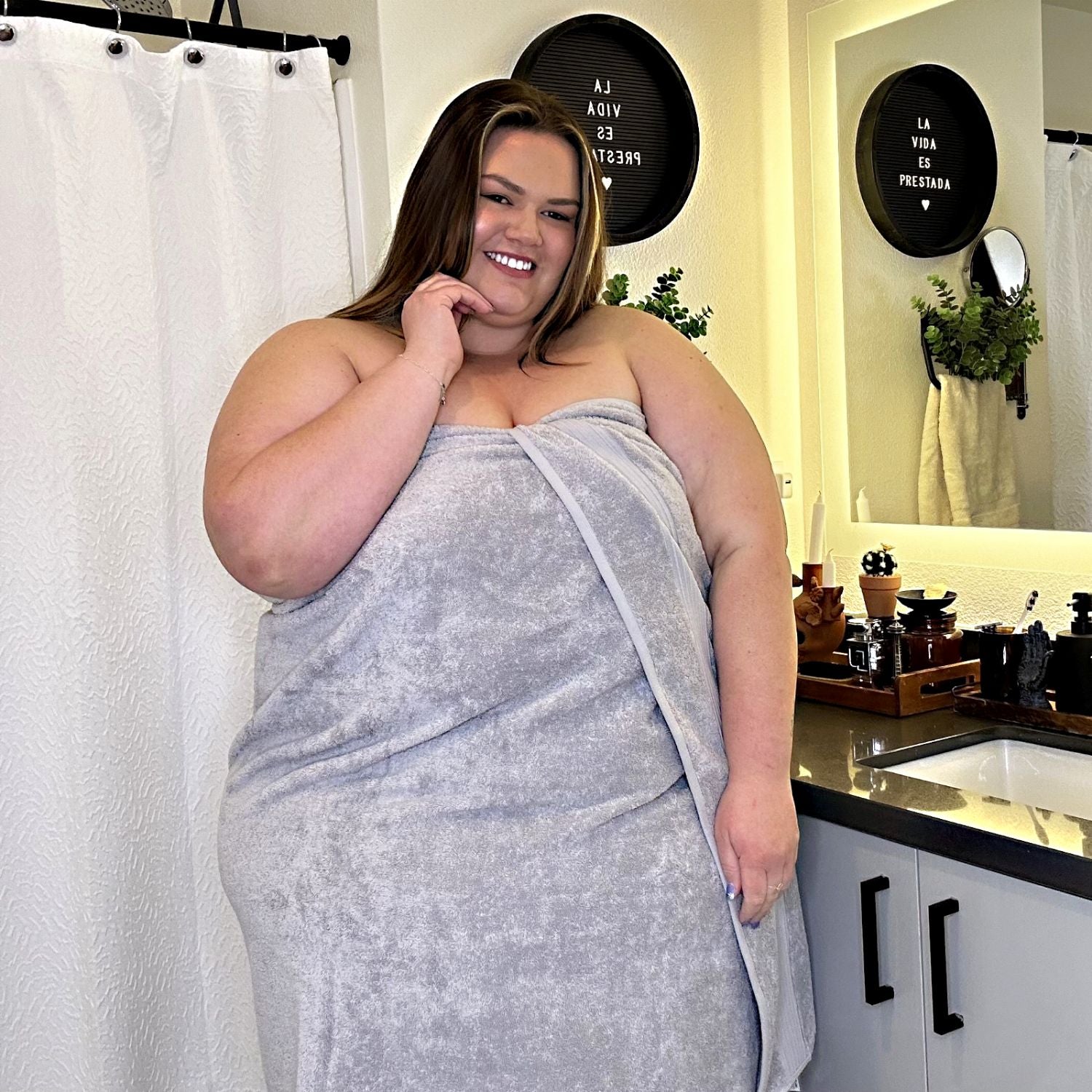 Toalla Big Softee - Plata