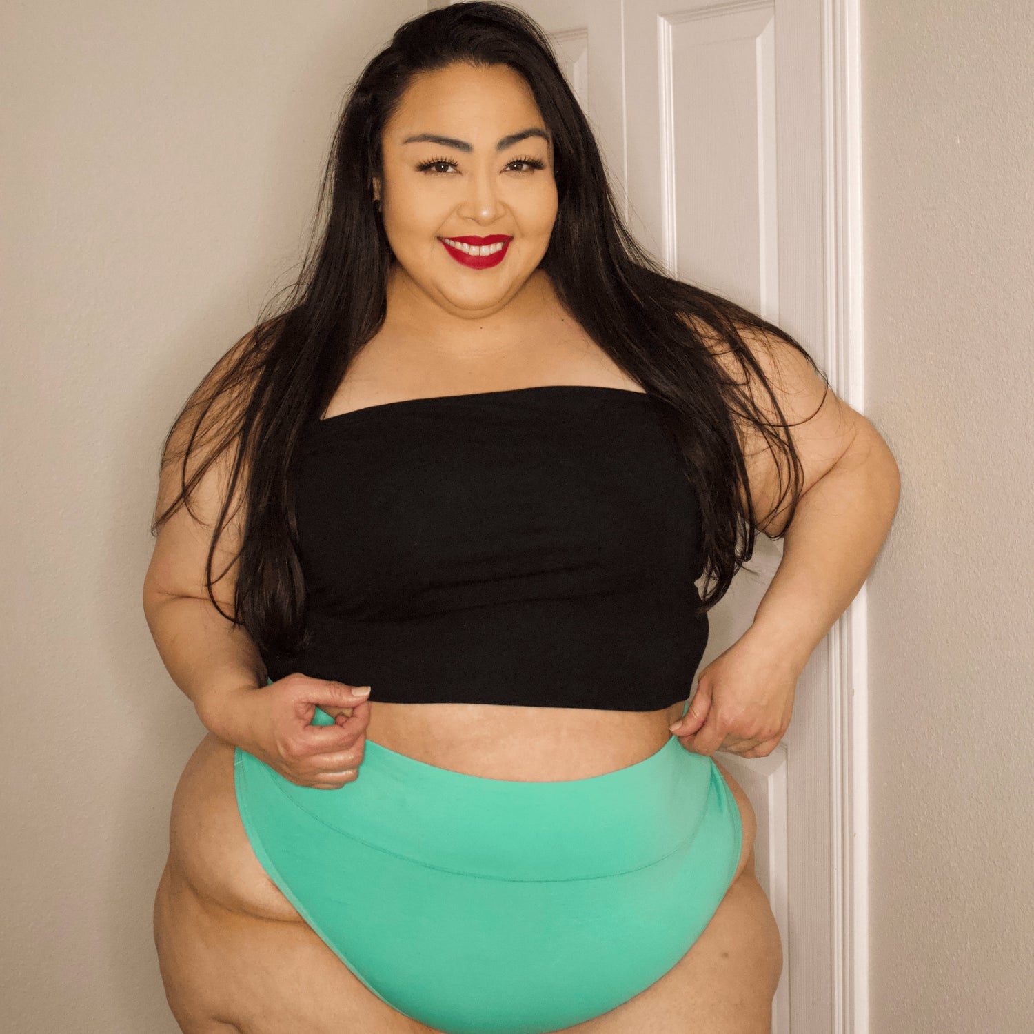 Tanga de algodón orgánico - Menta