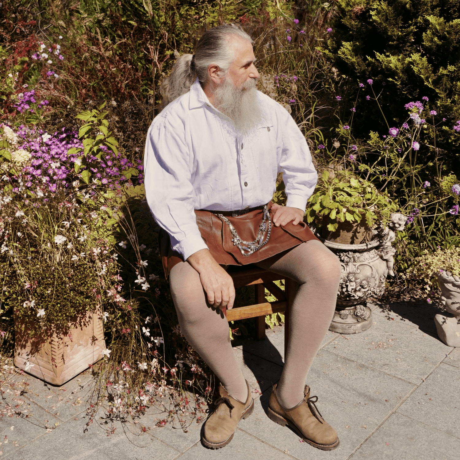 Mallas largas de lana merina - Sand Dollar