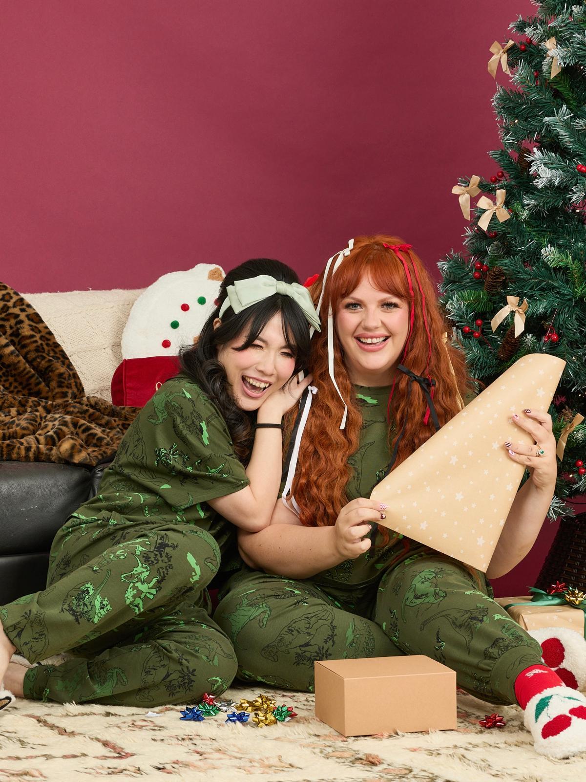 PJ Boxy Tee de algodón orgánico - Dino