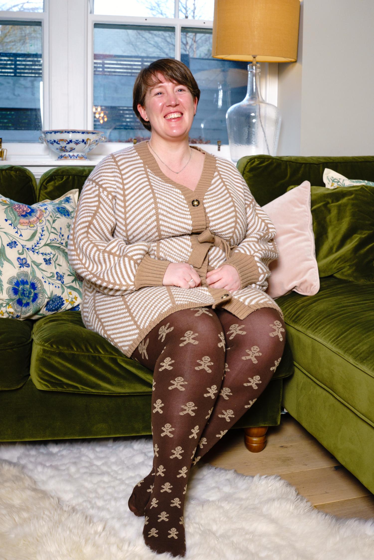 Medias de 120 deniers - No puedes atraparme - Chocolate caliente