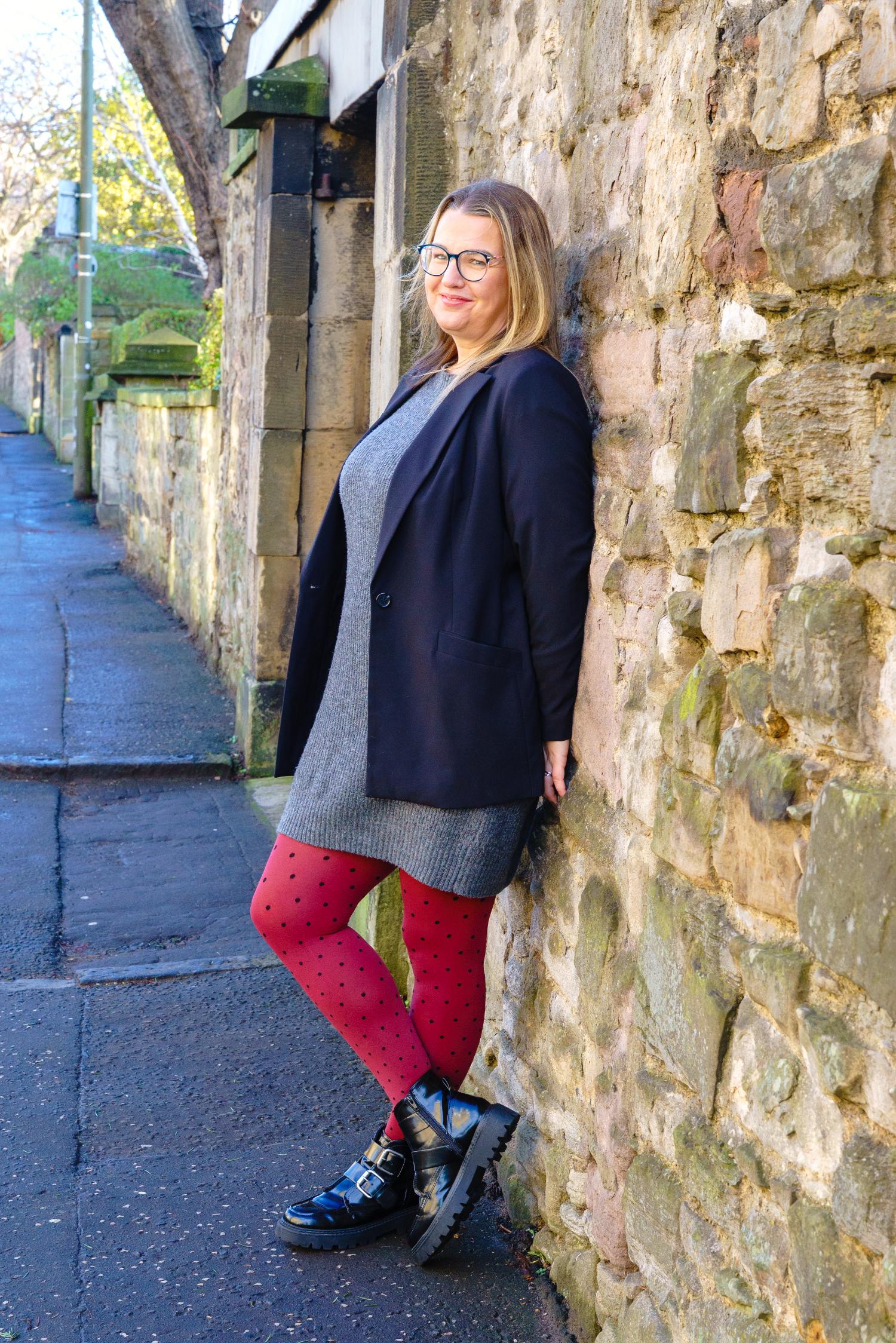 Medias opacas de 80 deniers - Cherry Dot