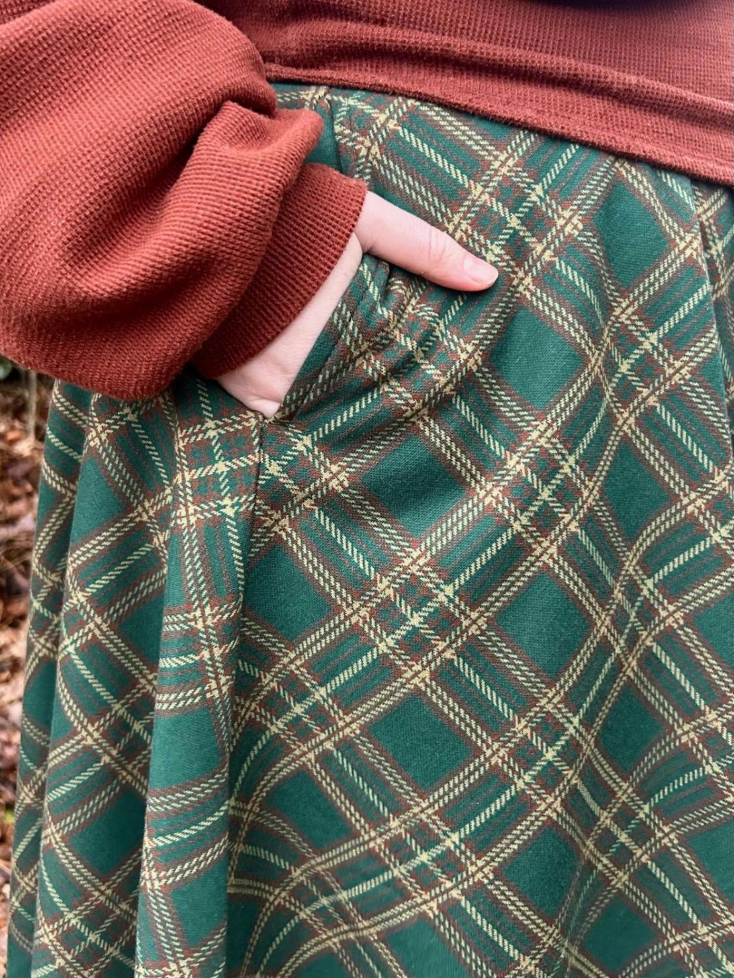 Falda acampanada a cuadros - Glenfern