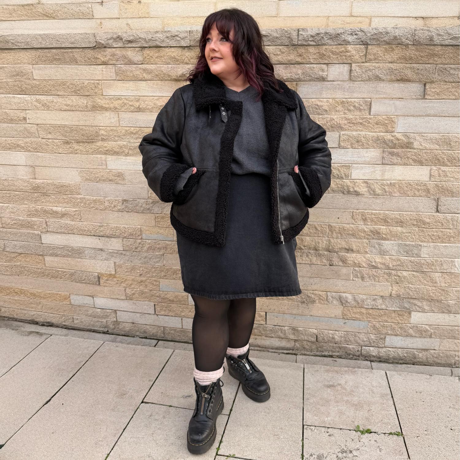 Chaqueta aviador Bessie - Negro