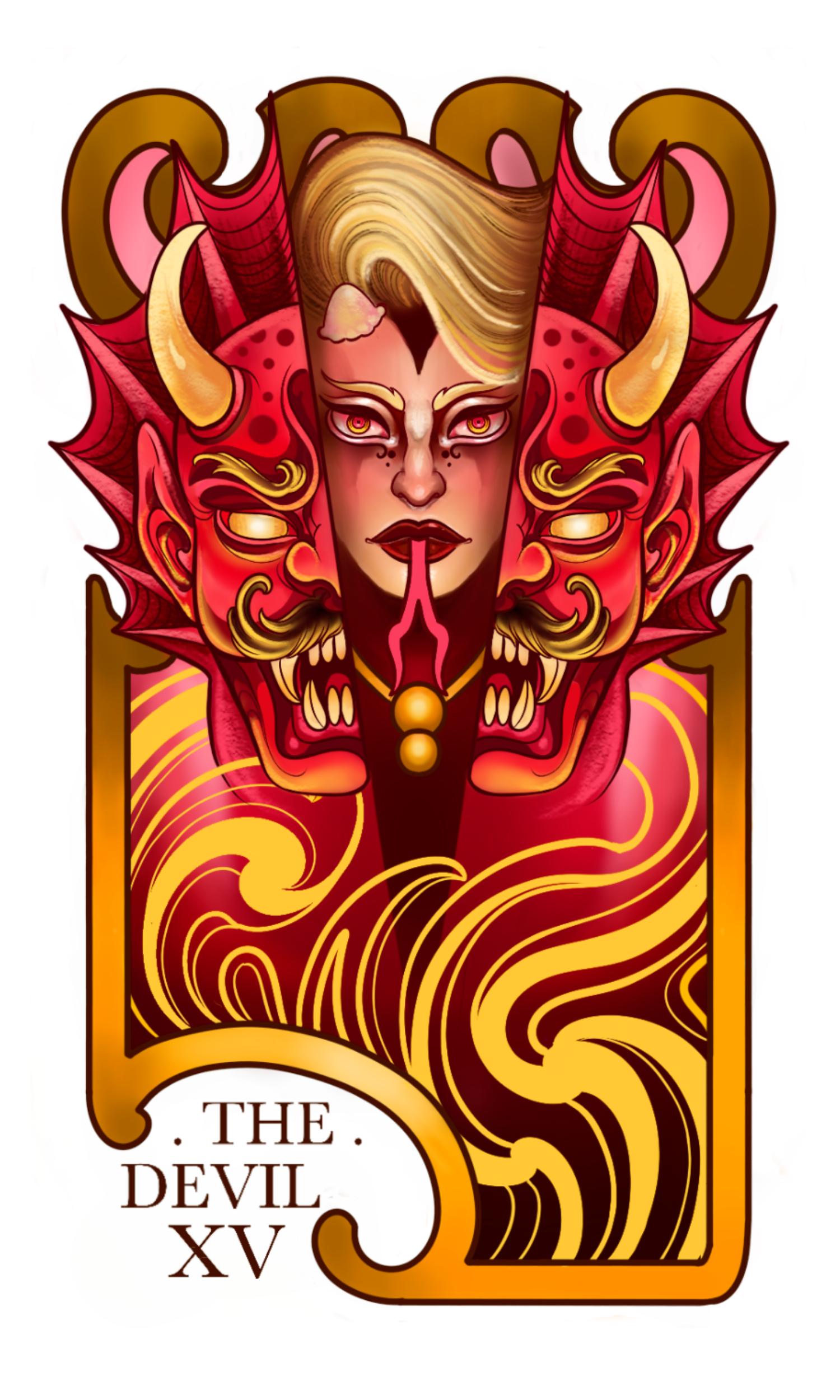 Major Arcana Boxy Tee - XV El Diablo