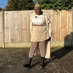 Core Tights - Mallas largas de lana merina - Sand Dollar