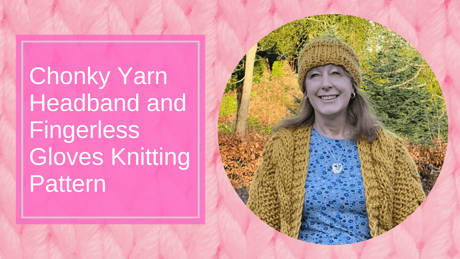 Chonky Yarn Headband ja Fingerless käsineet neulominen Pattern - Snag
