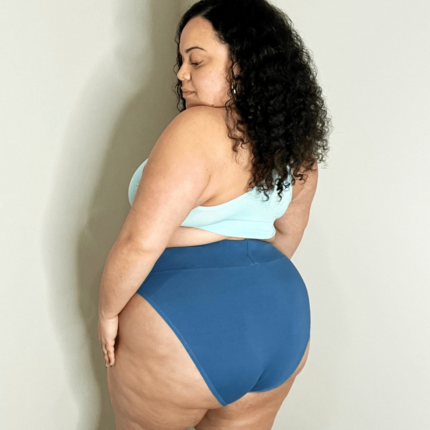 Luomupuuvillasta valmistetut Super High Leg Knickers - Denim