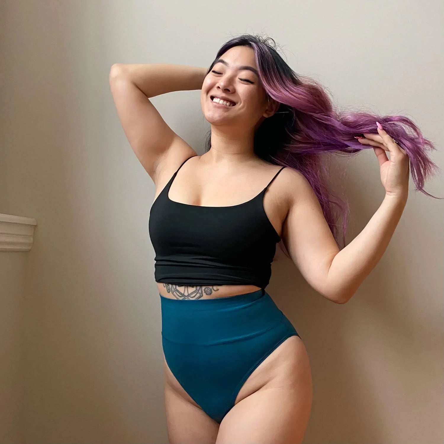 Luomupuuvillasta valmistetut Super High Leg Knickers -housut - Aurora