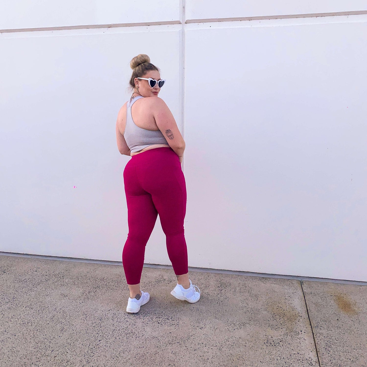 Squat Proof Long Leggingsit - Vadelma Pie