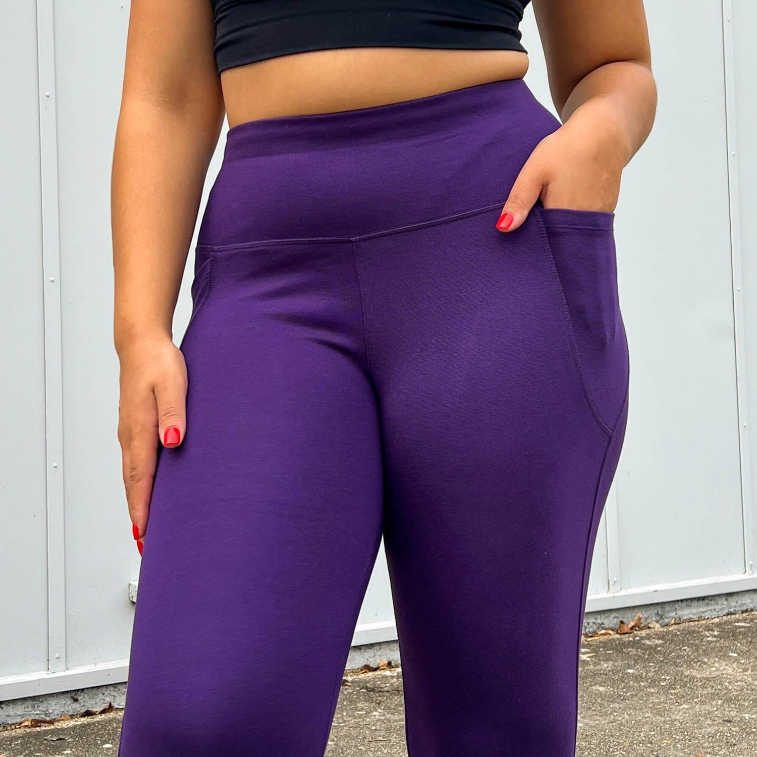 Squat Proof pitkät leggingsit - Suffragette Purple